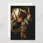 Invitation Partie occidentale de accueil vide de thème (Devant / Derrière)