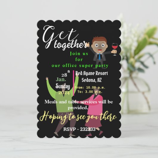 Invitation Partie Office (Debout devant)