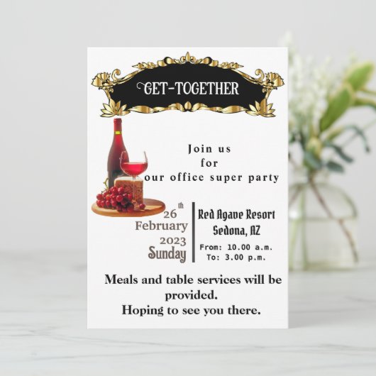 Invitation Partie Office (Debout devant)