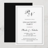 Partie officielle de l'engagement Monogramme noir