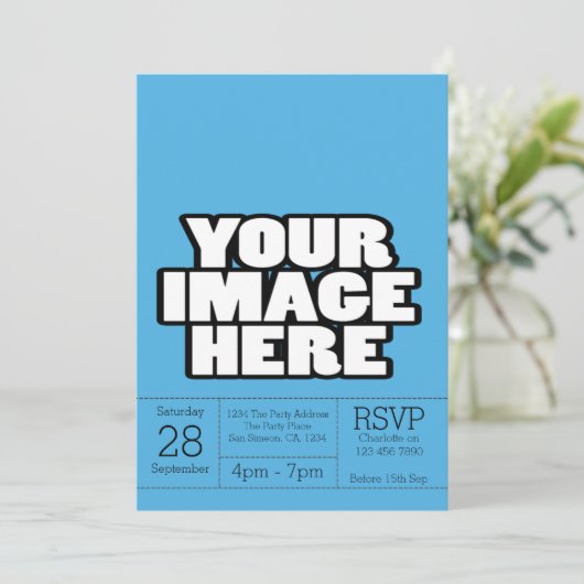 Invitation Partie ou événement (Debout devant)