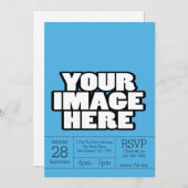 Invitation Partie ou événement (Devant / Derrière)