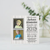 Invitation Partie préscolaire mignonne de diplômé de jardin (Debout devant)