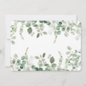 Invitation Partie révélatrice de l'aquarelle de ballon (Dos)