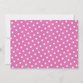 Invitation Partie rose de caniche (Dos)