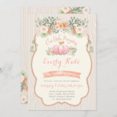 Invitation Partie rustique de citrouille d'invitation (Devant / Derrière)