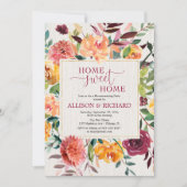 Invitation Partie rustique florale de pendaison de (Devant)