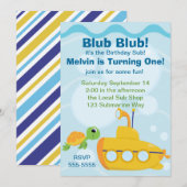 Invitation Partie sous-marine (Devant / Derrière)