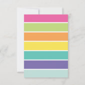 Invitation Partie tropicale de Flamant rose de filles (Dos)