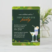 Invitation Partie tropicale d'Ève de nouvelles années de (Debout devant)