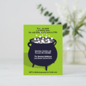 Invitation Partie verte horrible de bouillonnement de (Debout devant)