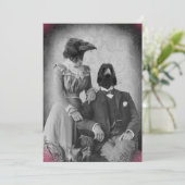 Invitation Partie victorienne déplaisante de Halloween de (Debout devant)