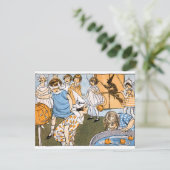 Invitation Partie vintage de Halloween (Debout devant)