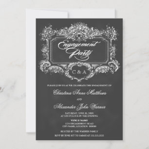 Invitation Partie Vintage de l'organisation du tableau de bor