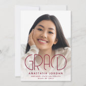 Invitation Partie Vintage Déco Bourgogne d'or 2025 (Devant)