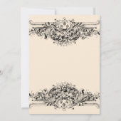 Invitation Partie vintage d'engagement (Dos)