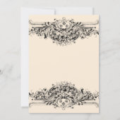 Invitation Partie vintage d'engagement (Dos)