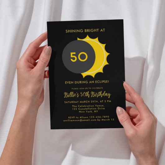 Invitation Partiel Solaire Eclipse 2025 50ème anniversaire