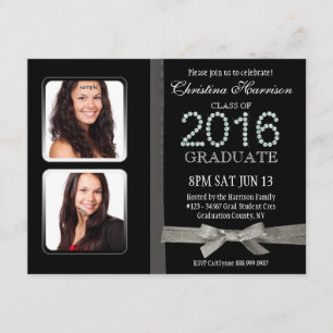Invitation Parties scintillant 2016 et Glam avec des photos d