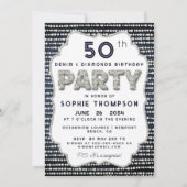 Invitation Parties scintillant à billes de Denim Diamonds Cad (Devant)