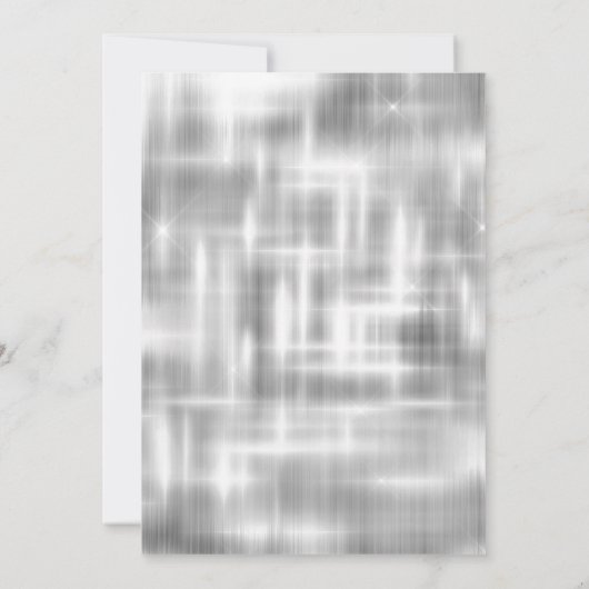 Invitation Parties scintillant à goutte d'or rose en argent c (Dos)