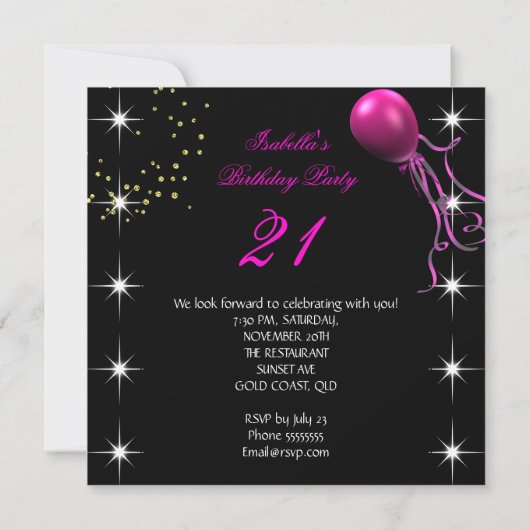 Invitation Parties scintillant à lèvres rose chaud talons hau (Dos)