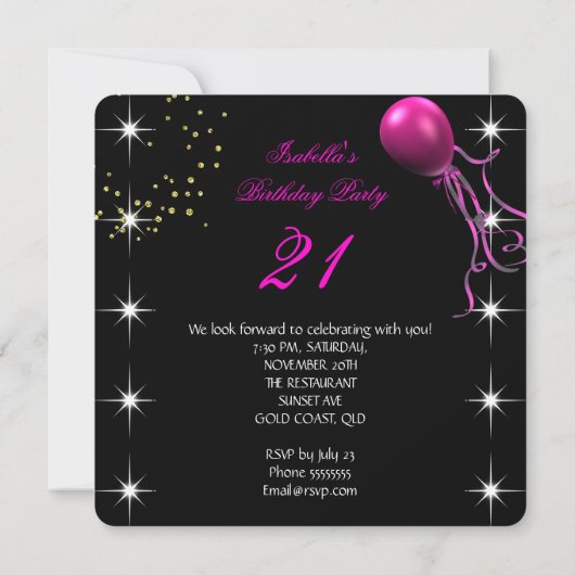 Invitation Parties scintillant à lèvres rose chaud talons hau (Dos)