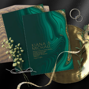 Invitation Parties scintillant Abstraite Strata Mariage Dk Gr