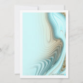 Invitation Parties scintillant Abstraite Strata Mariage ID903 (Dos)