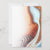 Invitation Parties scintillant Abstraite Strata Mariage SW ID (Dos)