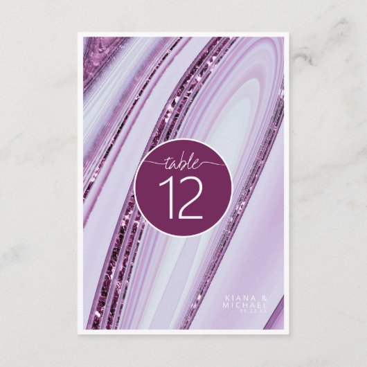 Invitation Parties scintillant Abstraite Strata Numéro de tab (Dos)