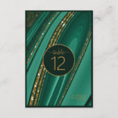 Invitation Parties scintillant Abstraite Strata Numéro de tab (Devant)