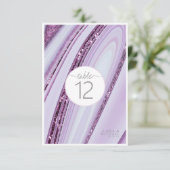 Invitation Parties scintillant Abstraite Strata Numéro de tab (Debout devant)