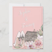 Invitation Parties scintillant afro-américaine Glam Bride Fêt (Dos)