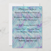 Invitation Parties scintillant Aqua Purple Dachshund Invitati (Dos)
