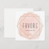 Invitation Parties scintillant aquarelle favorise le panneau (Devant / Derrière)