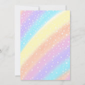 Invitation Parties scintillant arc-en-ciel modifiable Fairy A (Dos)