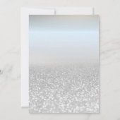 Invitation Parties scintillant Argent Bokeh Baby shower Invit (Dos)