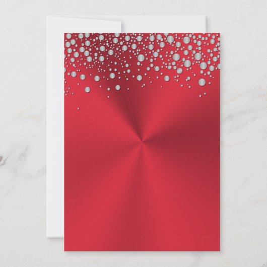 Invitation Parties scintillant argent confetti Quinceanera In (Dos)