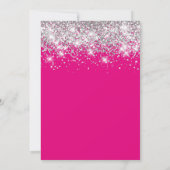Invitation Parties scintillant Argent Hot Pink Bold 21e anniv (Dos)