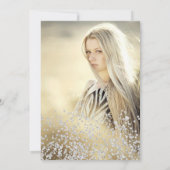 Invitation Parties scintillant argent marine photo scintille  (Dos)