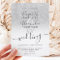 Parties scintillant argent ombre chic blanc script