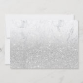 Invitation Parties scintillant argent ombre sweet sixteen en (Dos)