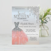 Invitation Parties scintillant Argent, Robe Cool Silver Sweet (Debout devant)