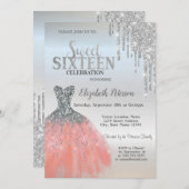 Invitation Parties scintillant Argent, Robe Cool Silver Sweet (Devant / Derrière)