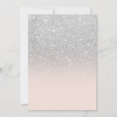 Invitation Parties scintillant argentée rose sombre sombre ch (Dos)