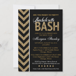 Invitation Parties scintillant Bachelorette Bash Party Invita