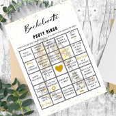 Invitation Parties scintillant Bachelorette Bingo Party Jeu C