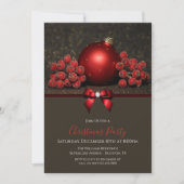 Invitation Parties scintillant Baies & Bauble Avec Bijoux Bow (Devant)