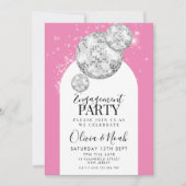 Invitation Parties scintillant Ball Engagement (Devant)